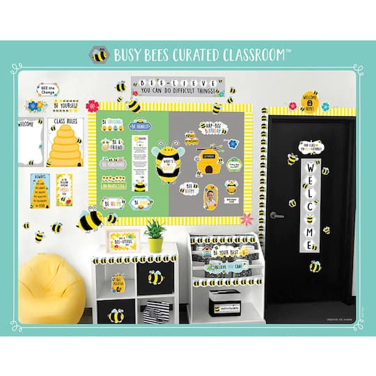Creative Teaching Press&#xAE; Busy Bees Curated Classroom Decal Set